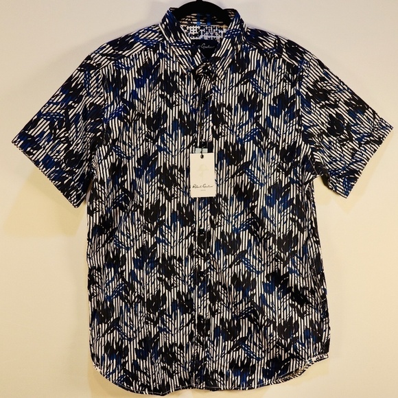 Robert Graham, Maison Floral Curved Hem. Tailored Fit. Shirt. Size M NWT - Picture 2 of 4